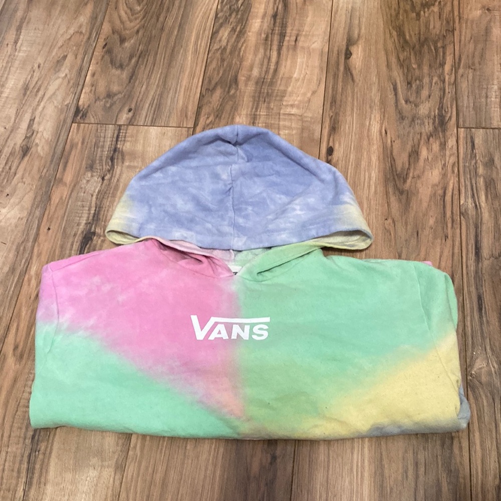 Tye Dye Vans Aurora Cropped Hoodie